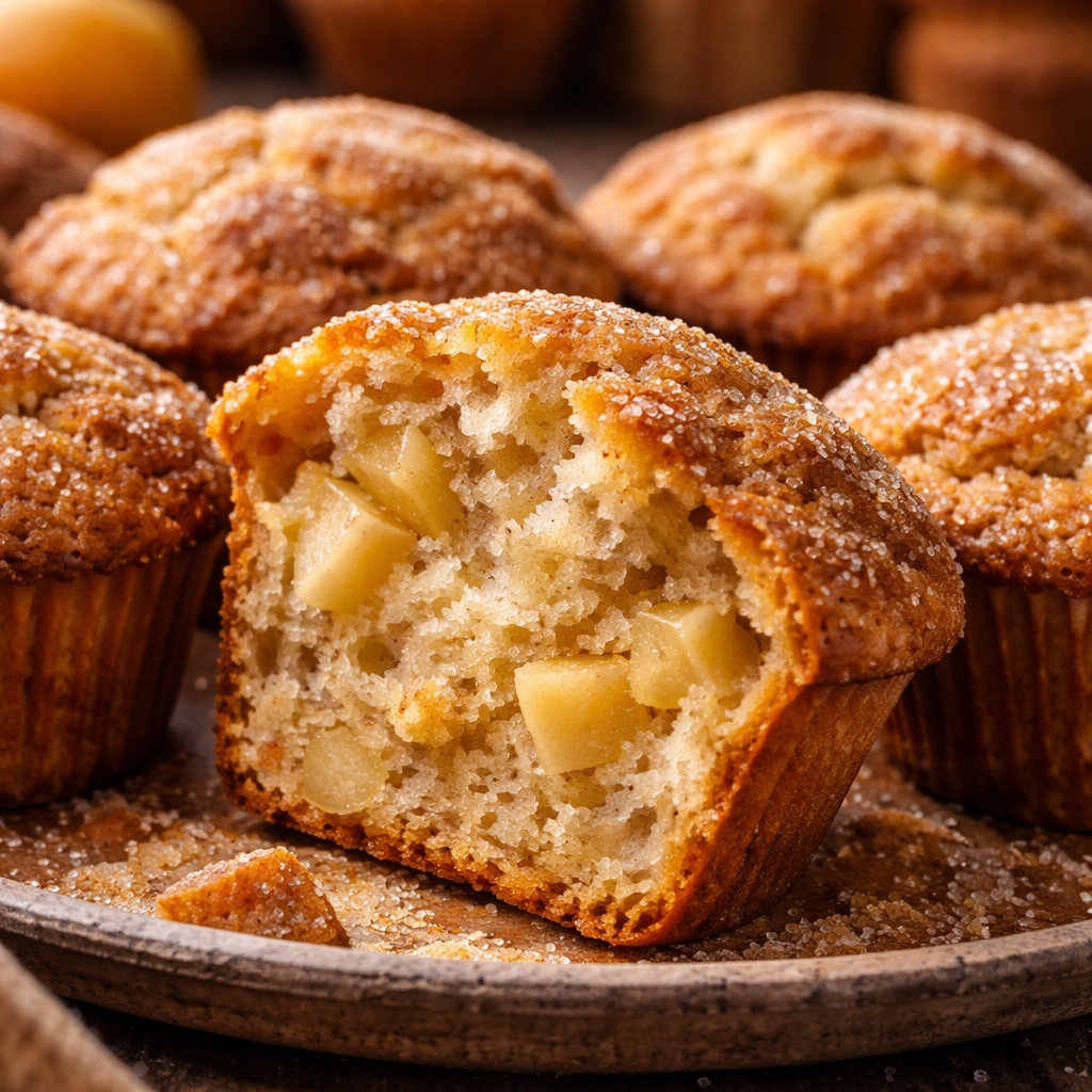 Muffins Moelleux aux Pommes