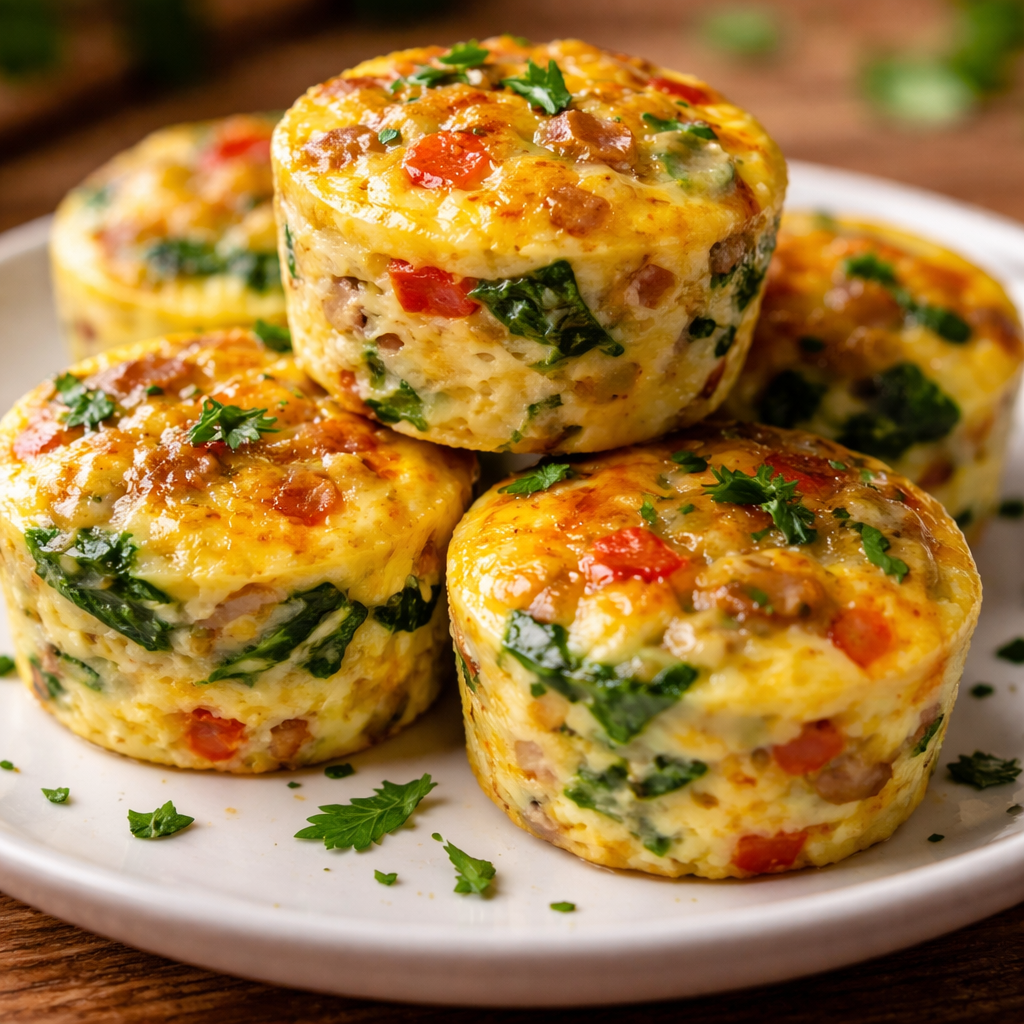 Bouchées d'œufs riches en protéines