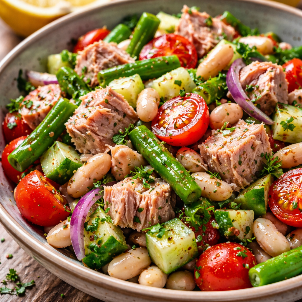 Salade de thon et haricots blancs