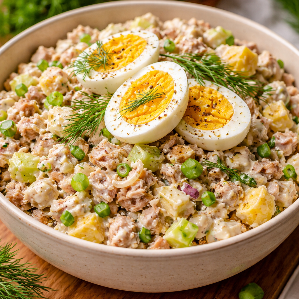 Salade de thon et œufs