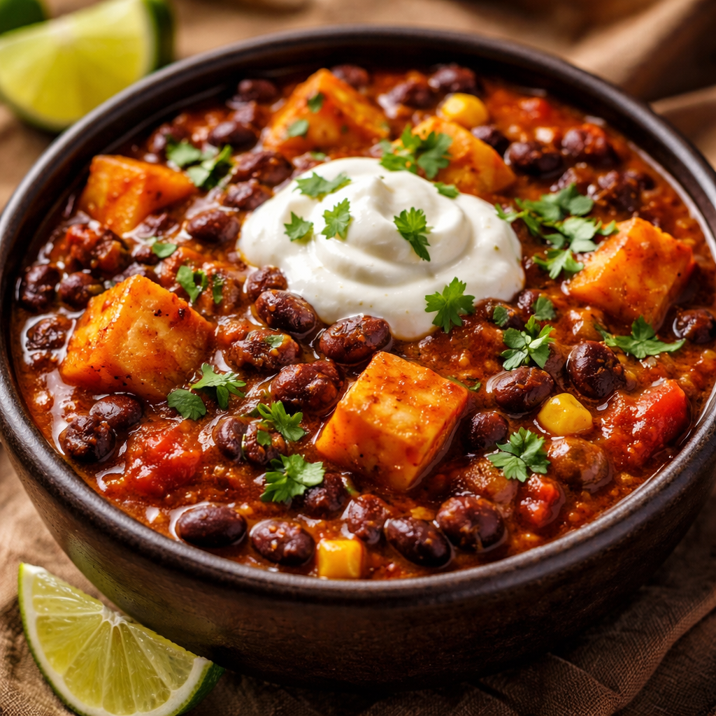 Chili with Sweet Potatoes and Black Beans