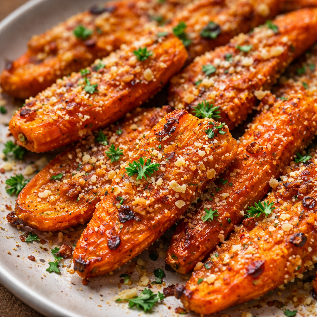 Crispy Crushed Carrots