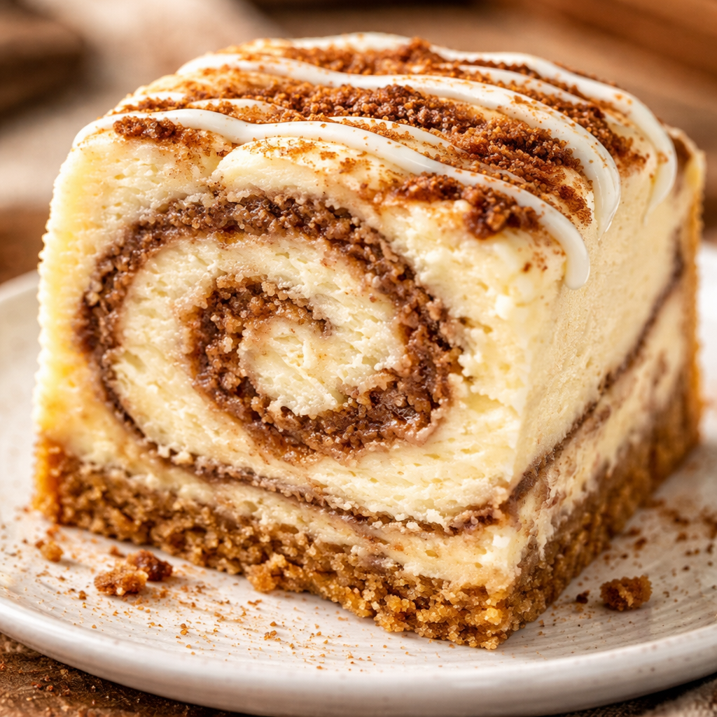 Cheesecake Roulé à la Cannelle