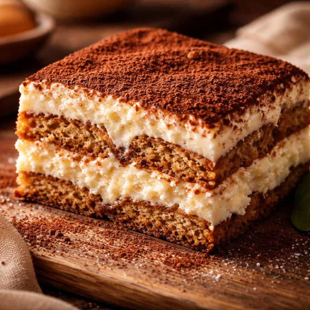 Tiramisu au fromage cottage