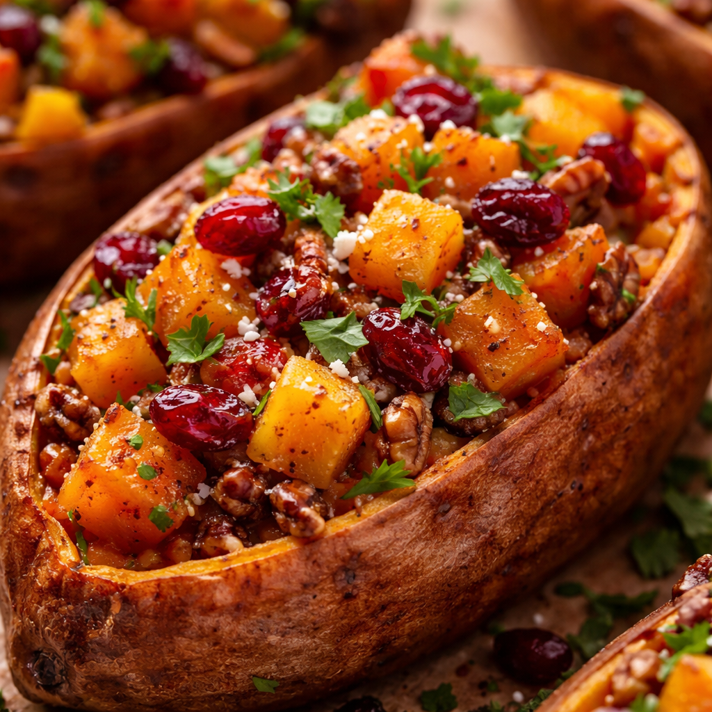 Patates Douces Farcies Automnales