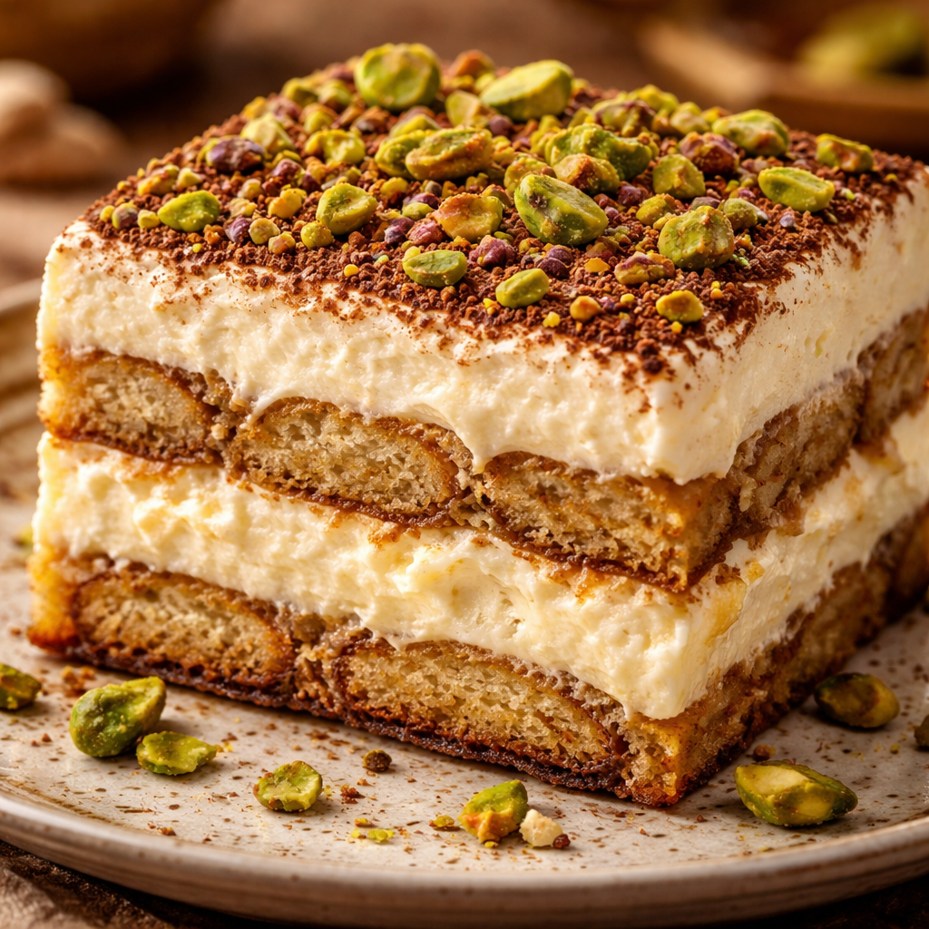 Tiramisu aux pistaches