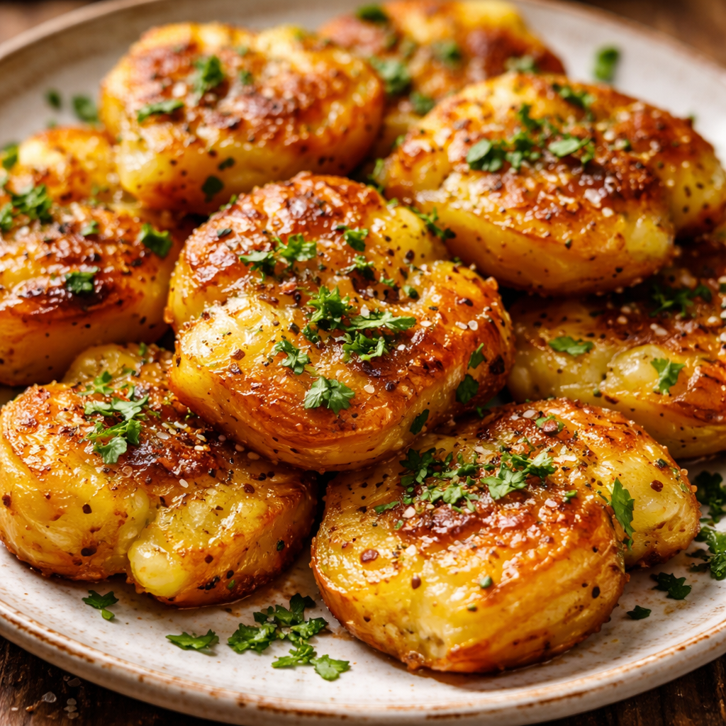 Pommes de Terre Écrasées Divines