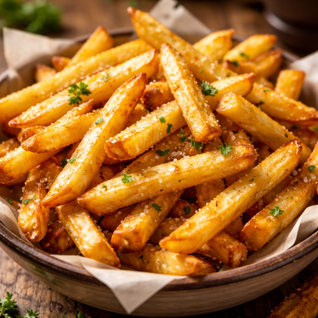 Frites de pommes croustillantes