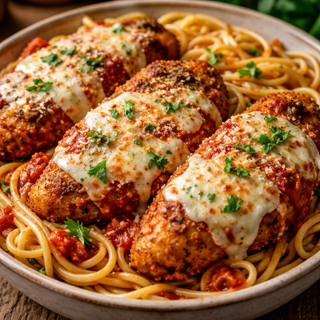 Poulet Parmesan Ail Facile