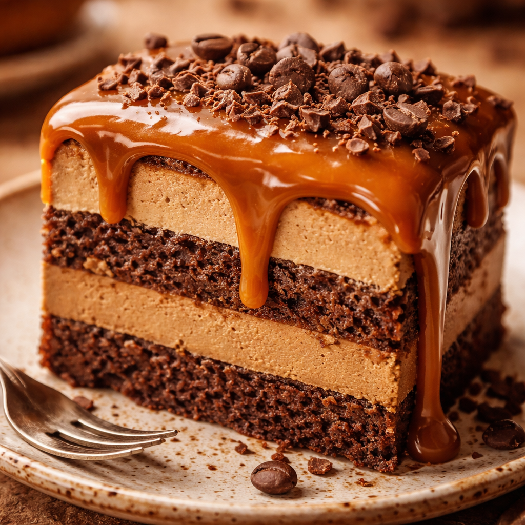 Gâteau au Café et Caramel Fondant