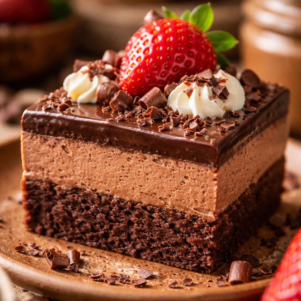Brownies à la mousse au chocolat
