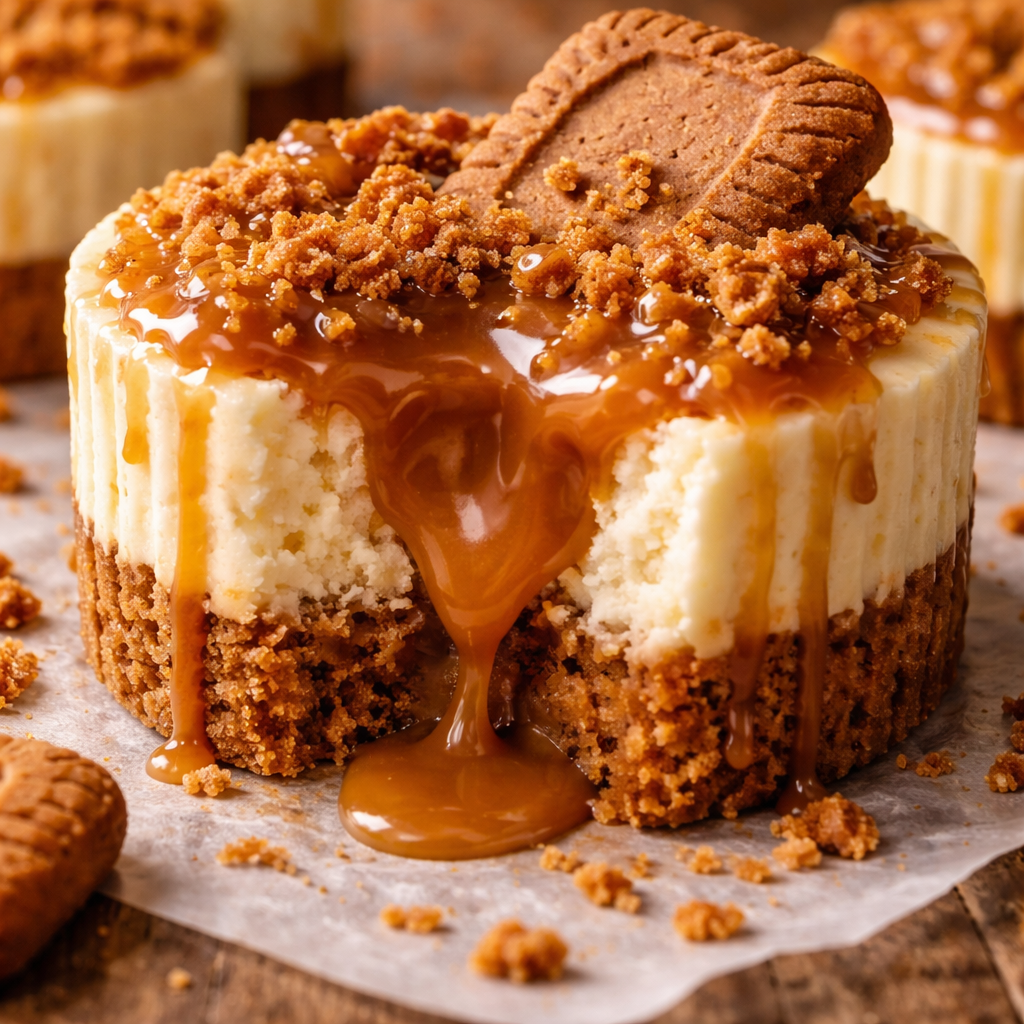 Mini cheesecakes Biscoff sans cuisson