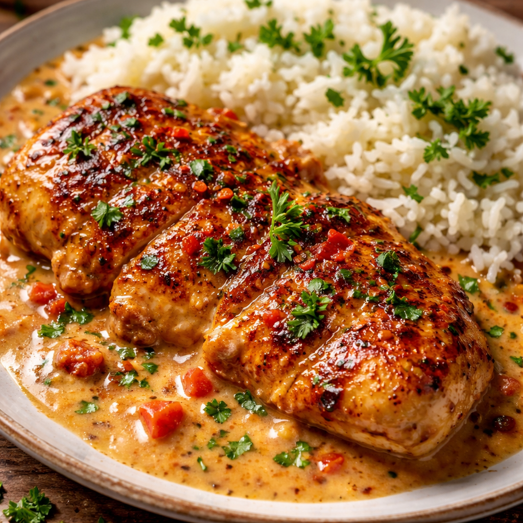 Poulet Cajun Crémeux