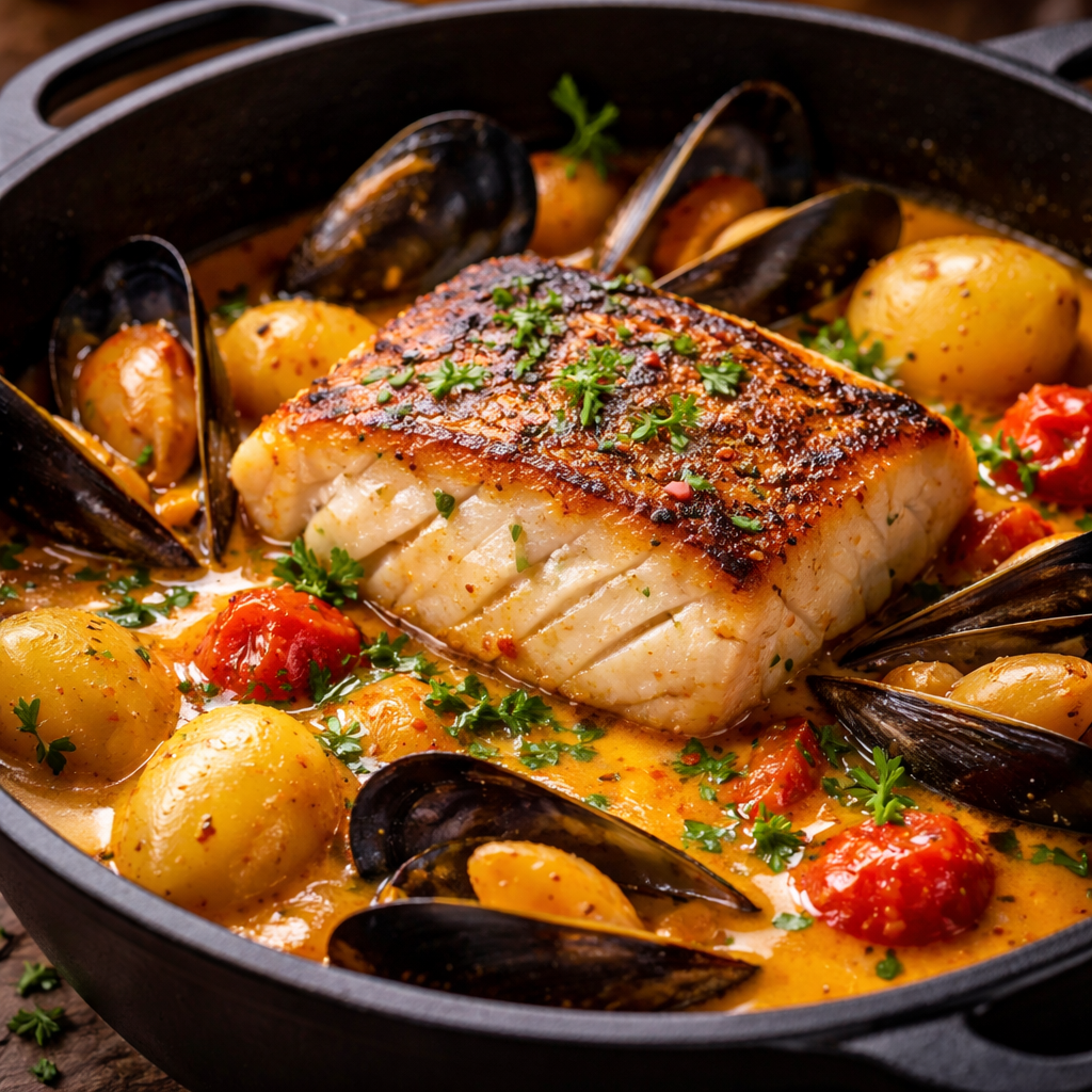 Marmite de la Mer avec Sauce Rouille au Safran