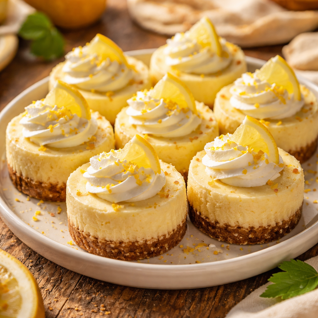Mini cheesecakes au citron