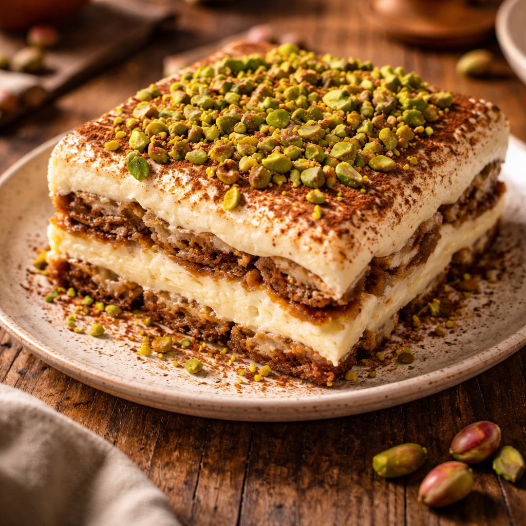 Tiramisu aux pistaches