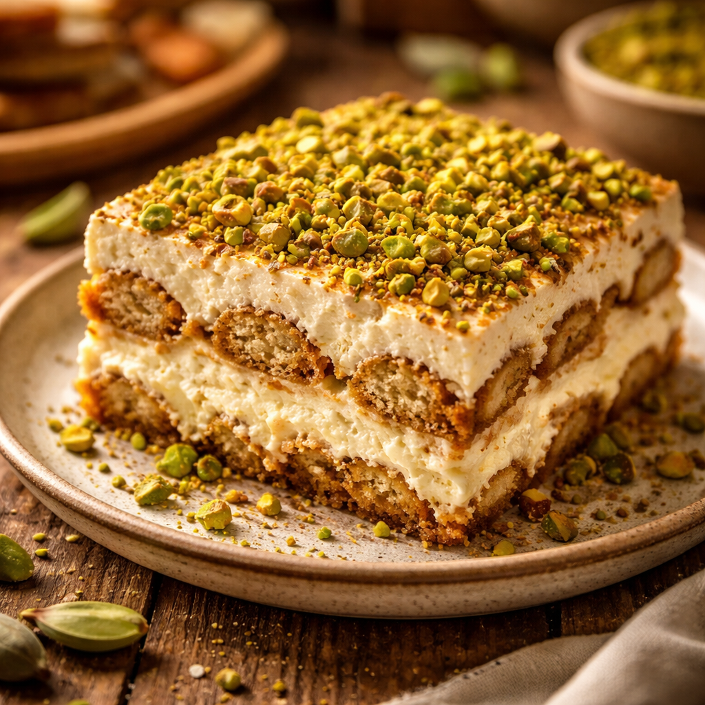 Tiramisu aux pistaches