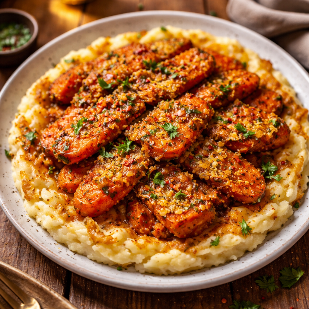 Crispy Crushed Carrots