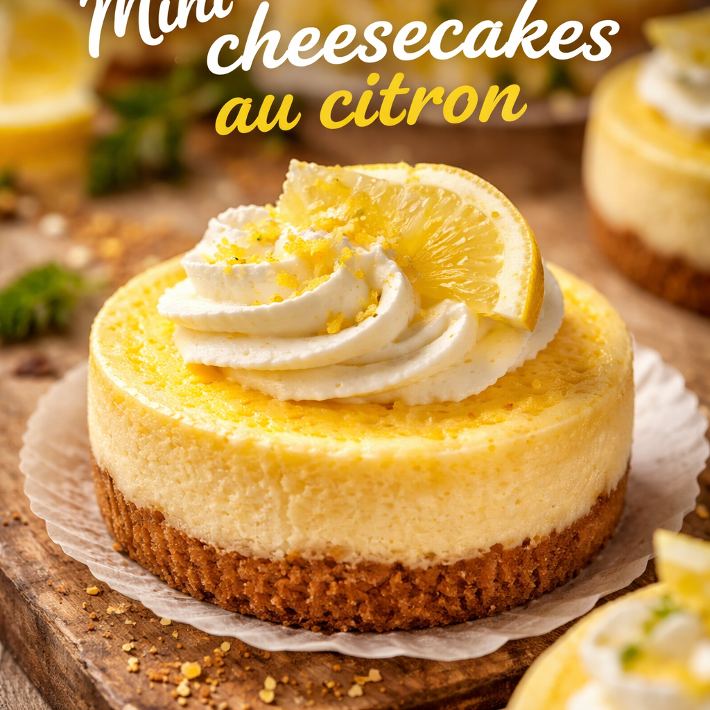 Mini cheesecakes au citron