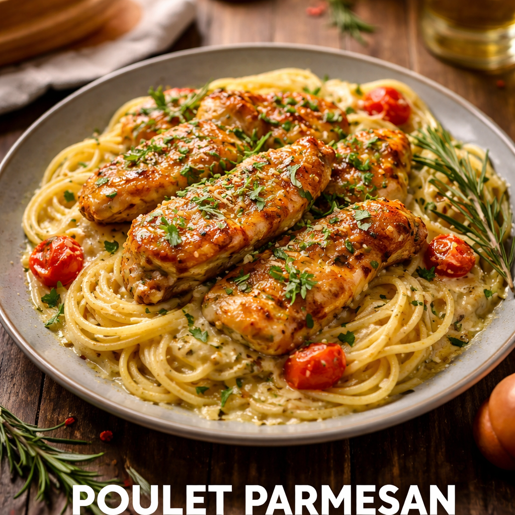 Poulet Parmesan Ail Facile