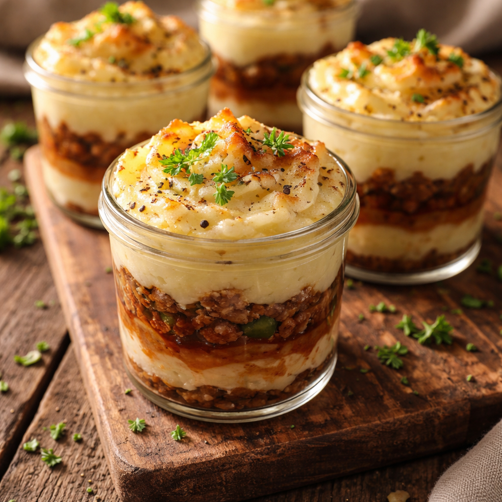 Desserts in individual glasses