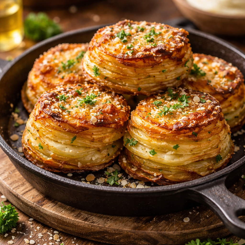 Pommes de terre croustillantes au parmesan