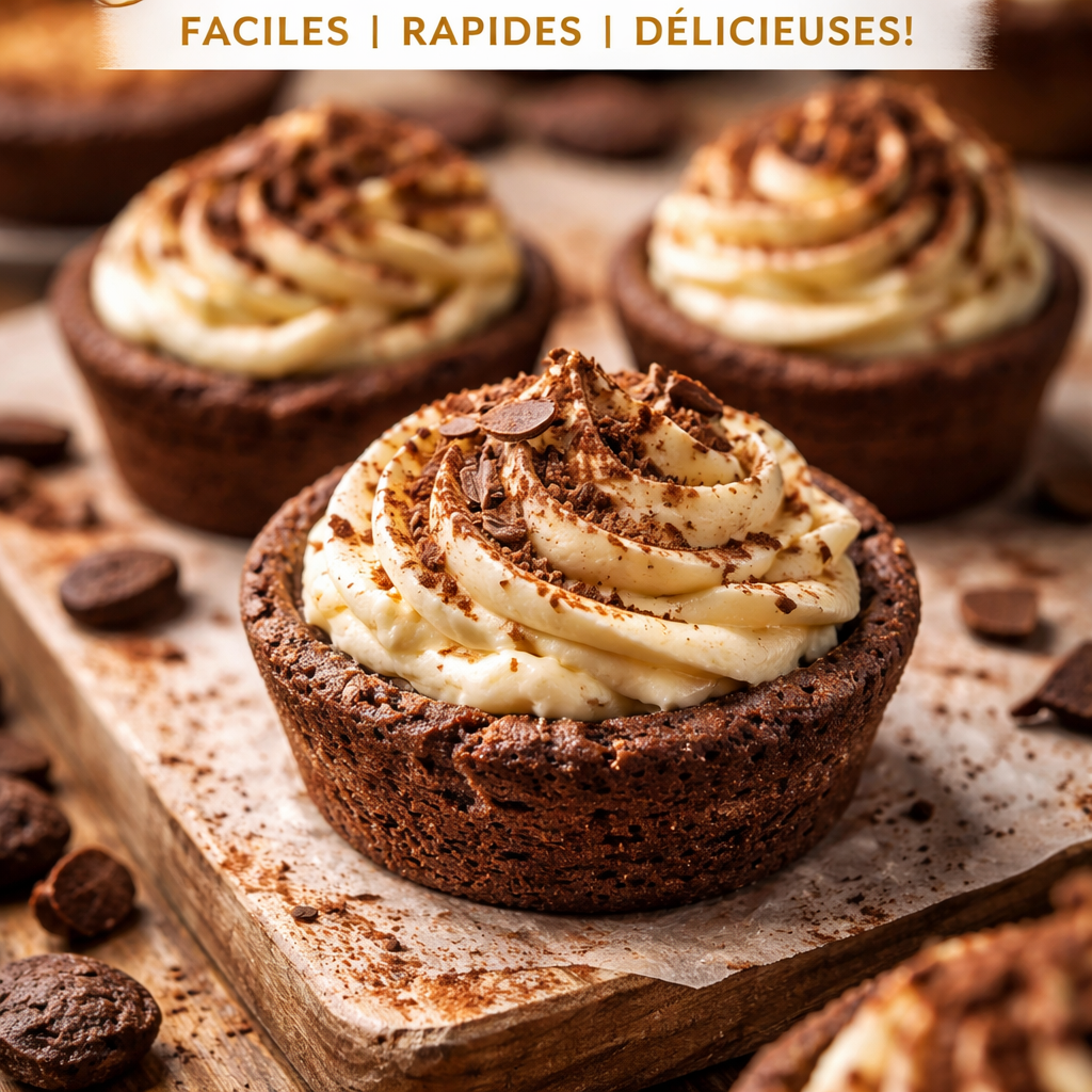 Tasses de Tiramisu aux Biscuits