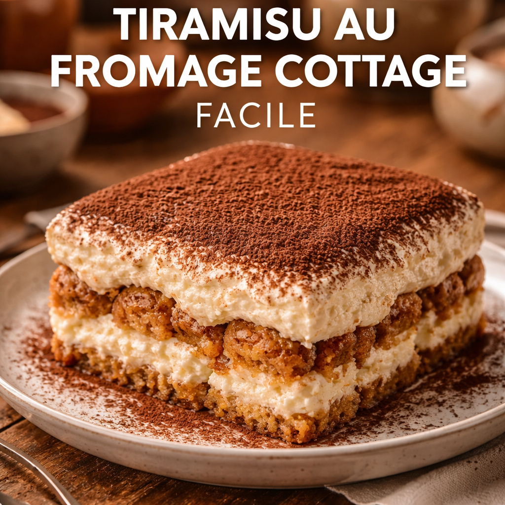 Tiramisu au fromage cottage
