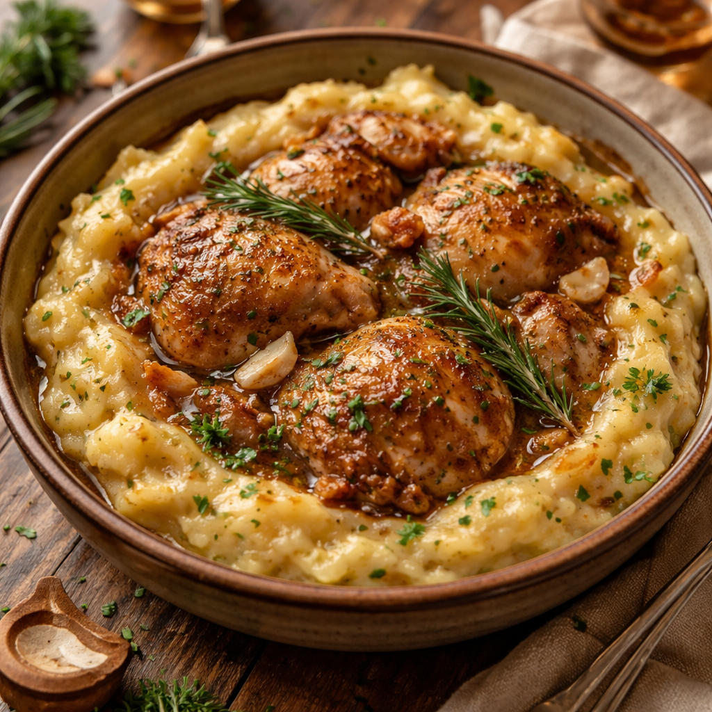 Chicken and Garlic Potatoes