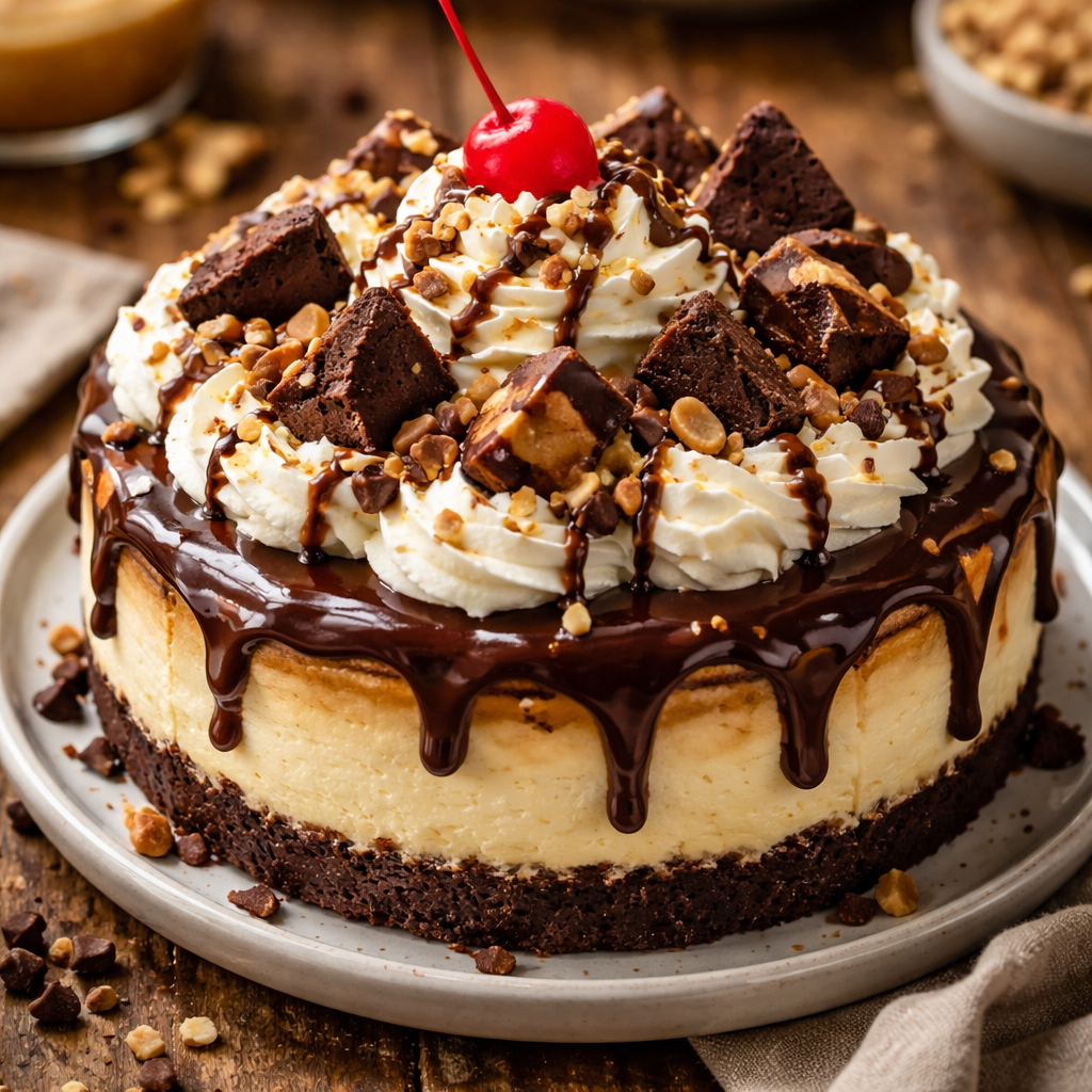 Cheesecake Sundae au Chocolat Chaud