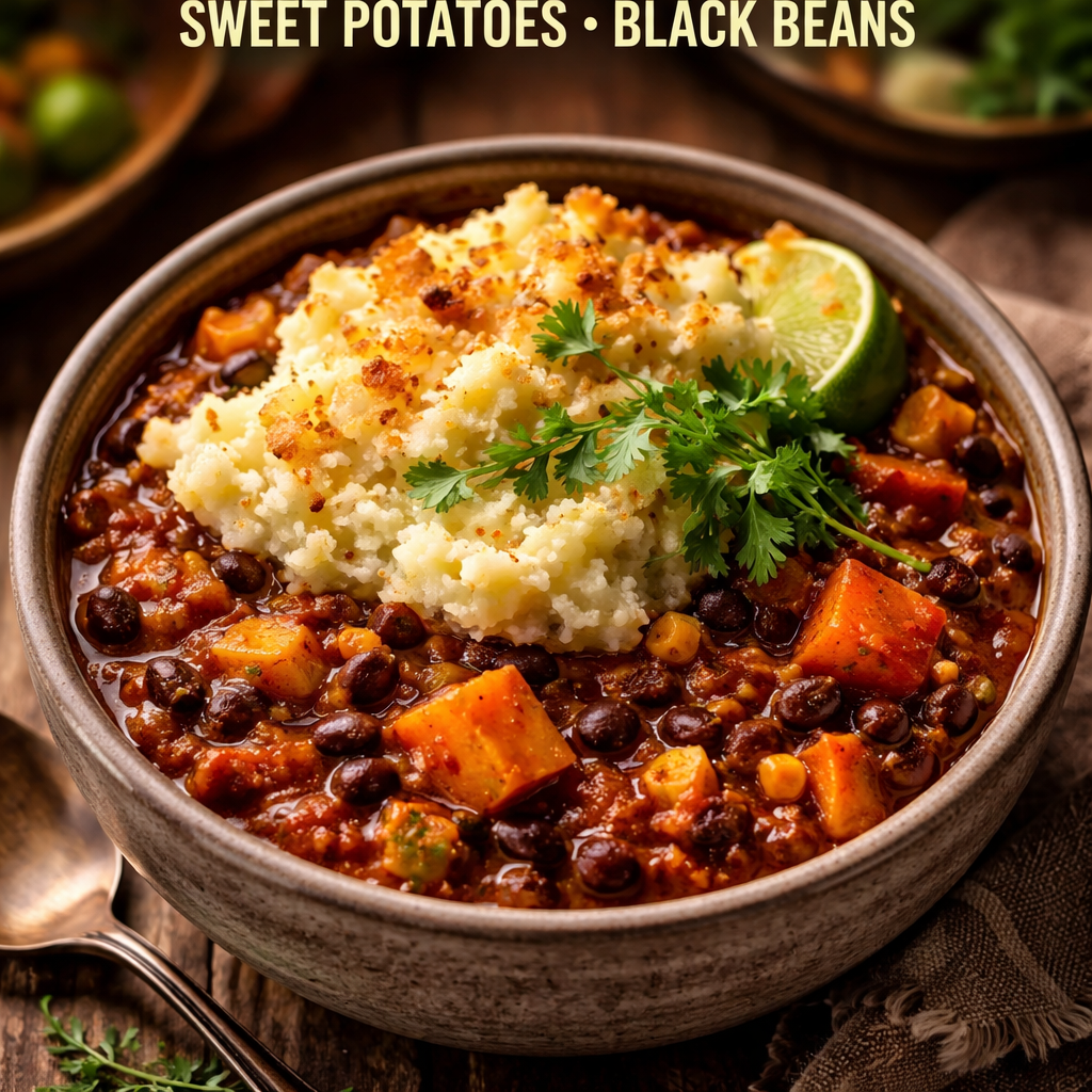 Chili with Sweet Potatoes and Black Beans