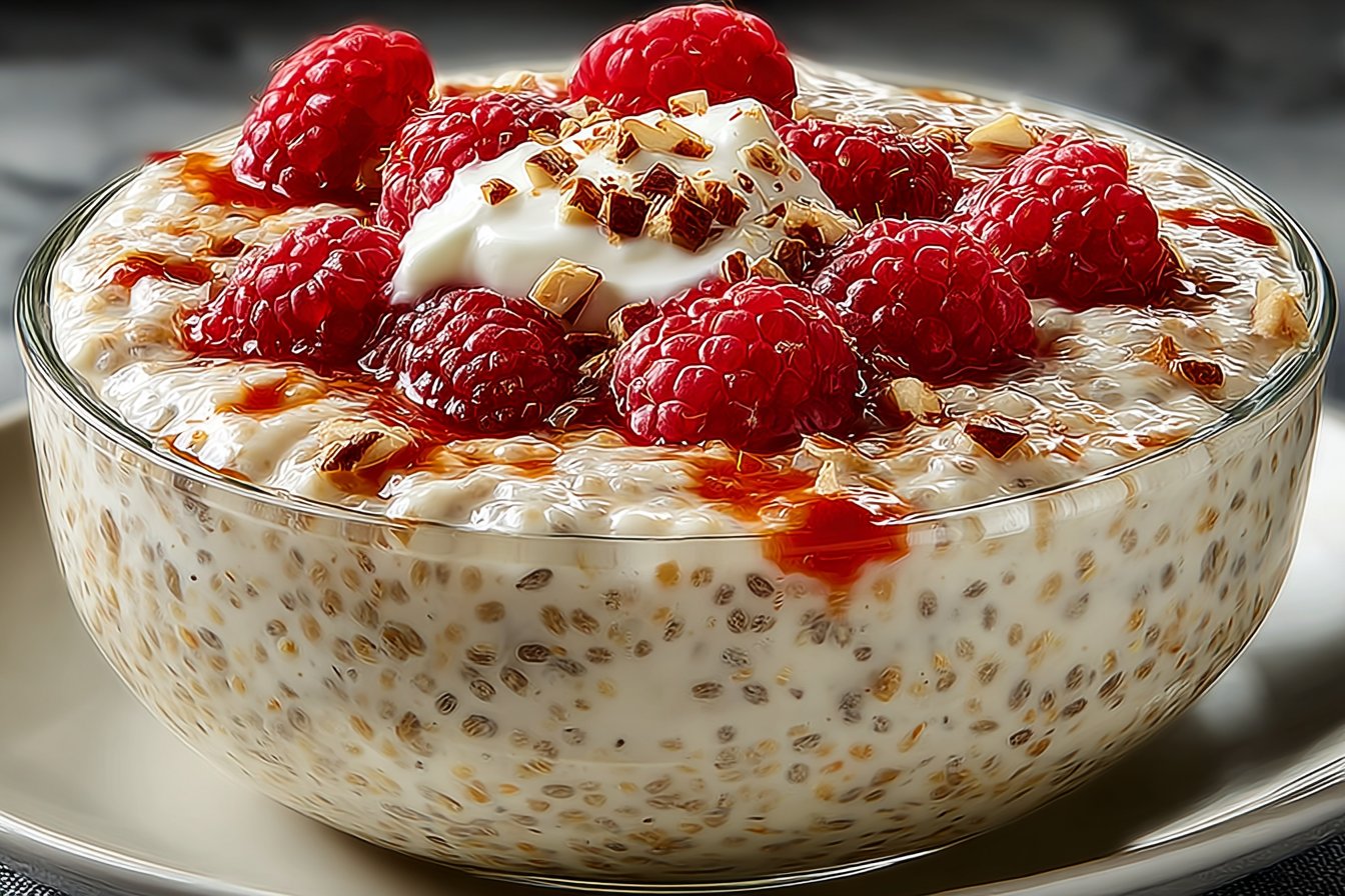 Pudding de Chia aux Framboises Sain