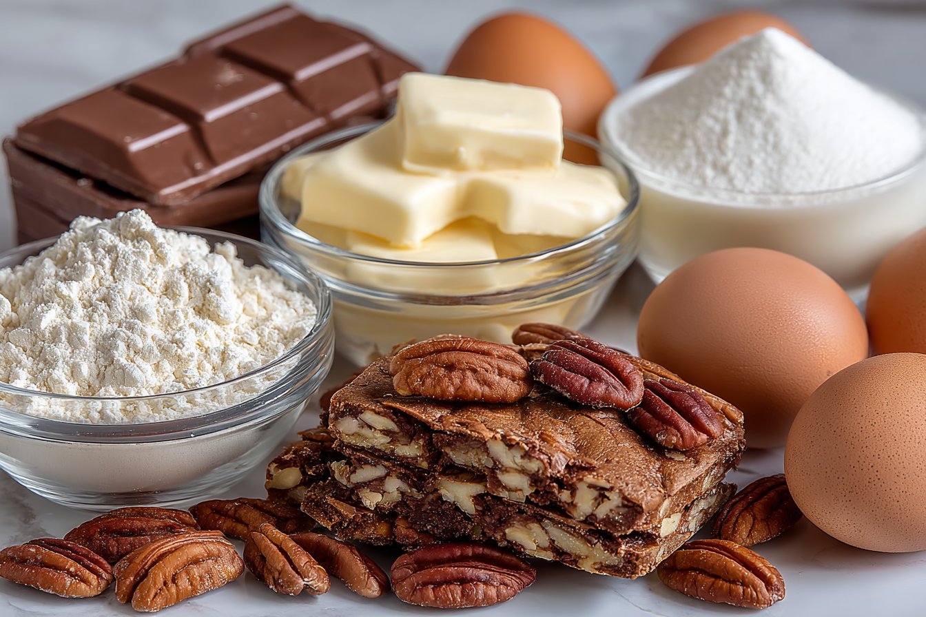 Bûche au chocolat et noix de pécan