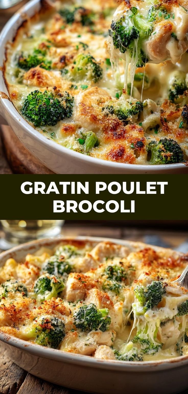 Gratin de Poulet au Brocoli