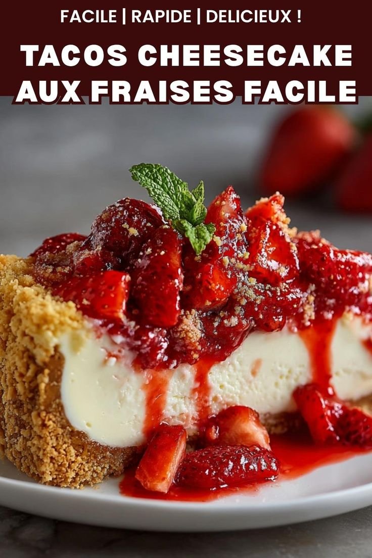 Tacos Cheesecake aux Fraises