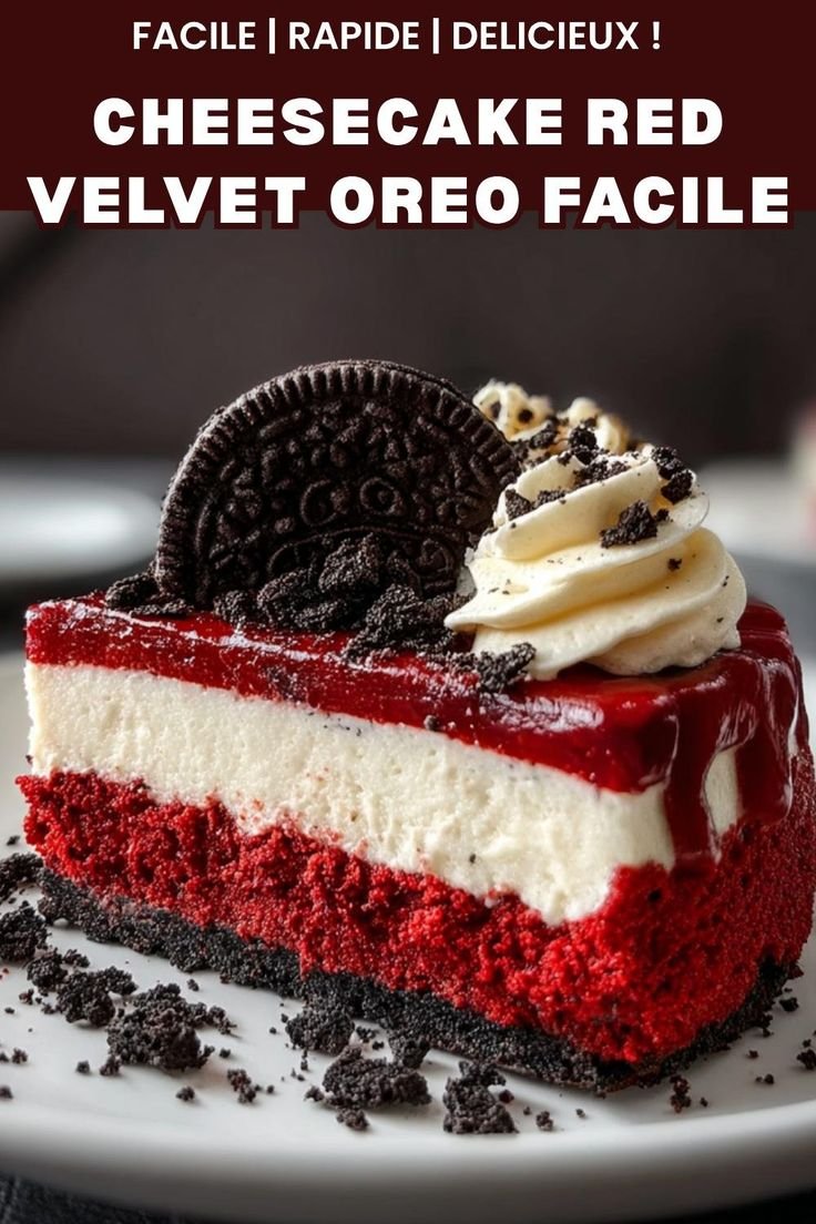 Gâteau au fromage Red Velvet Oreo