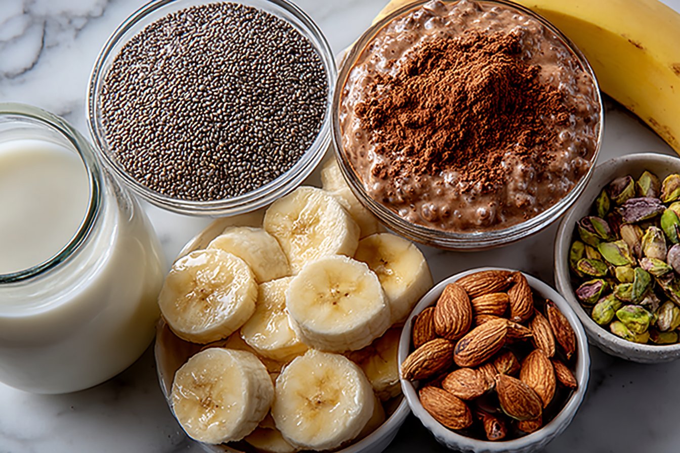 Pudding au chocolat et aux graines de chia