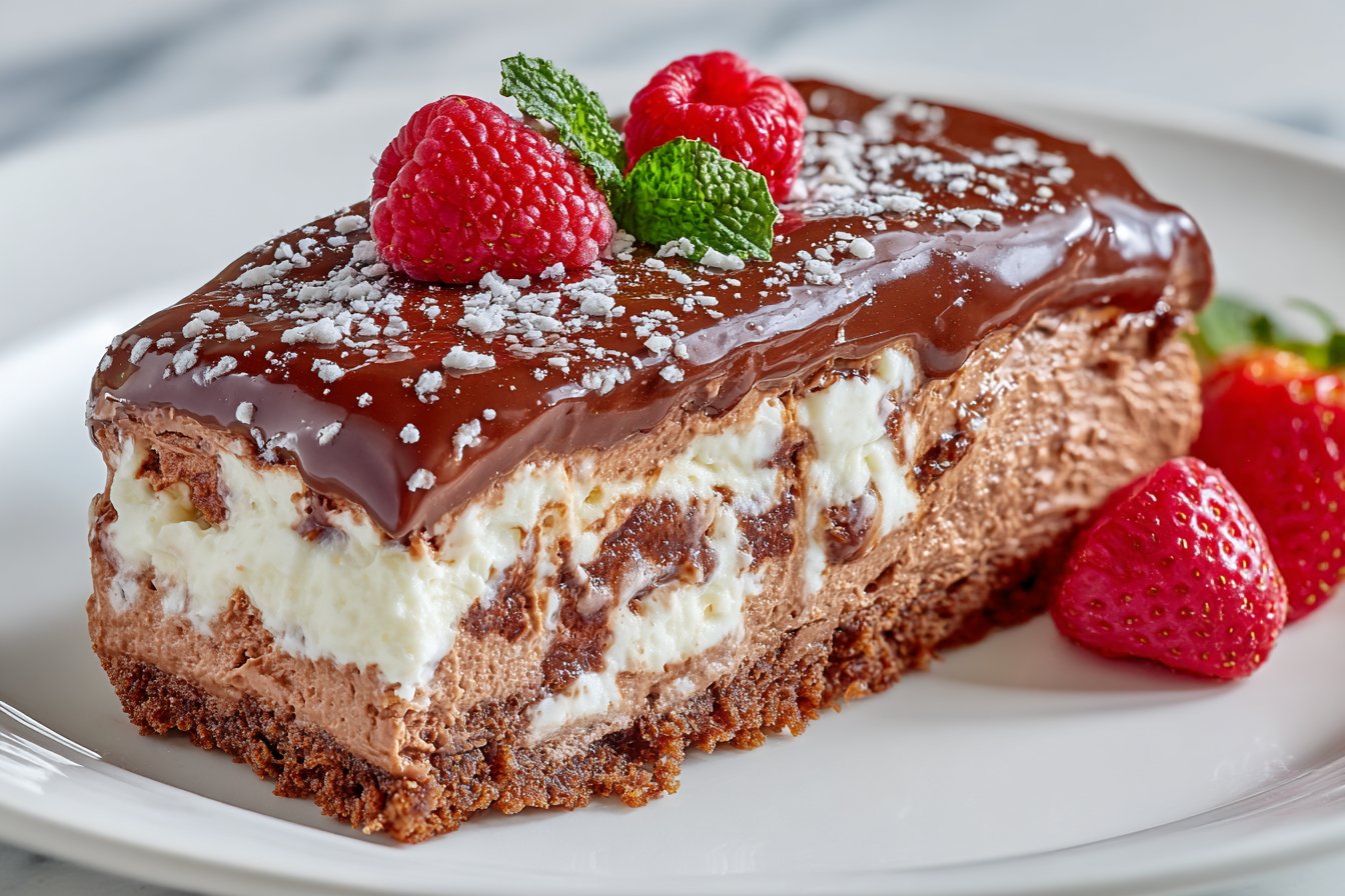 Gâteau mousse au chocolat