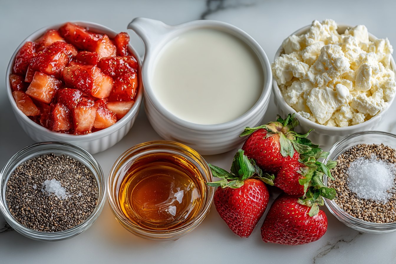 Pudding Chia à la noix de coco et fraise