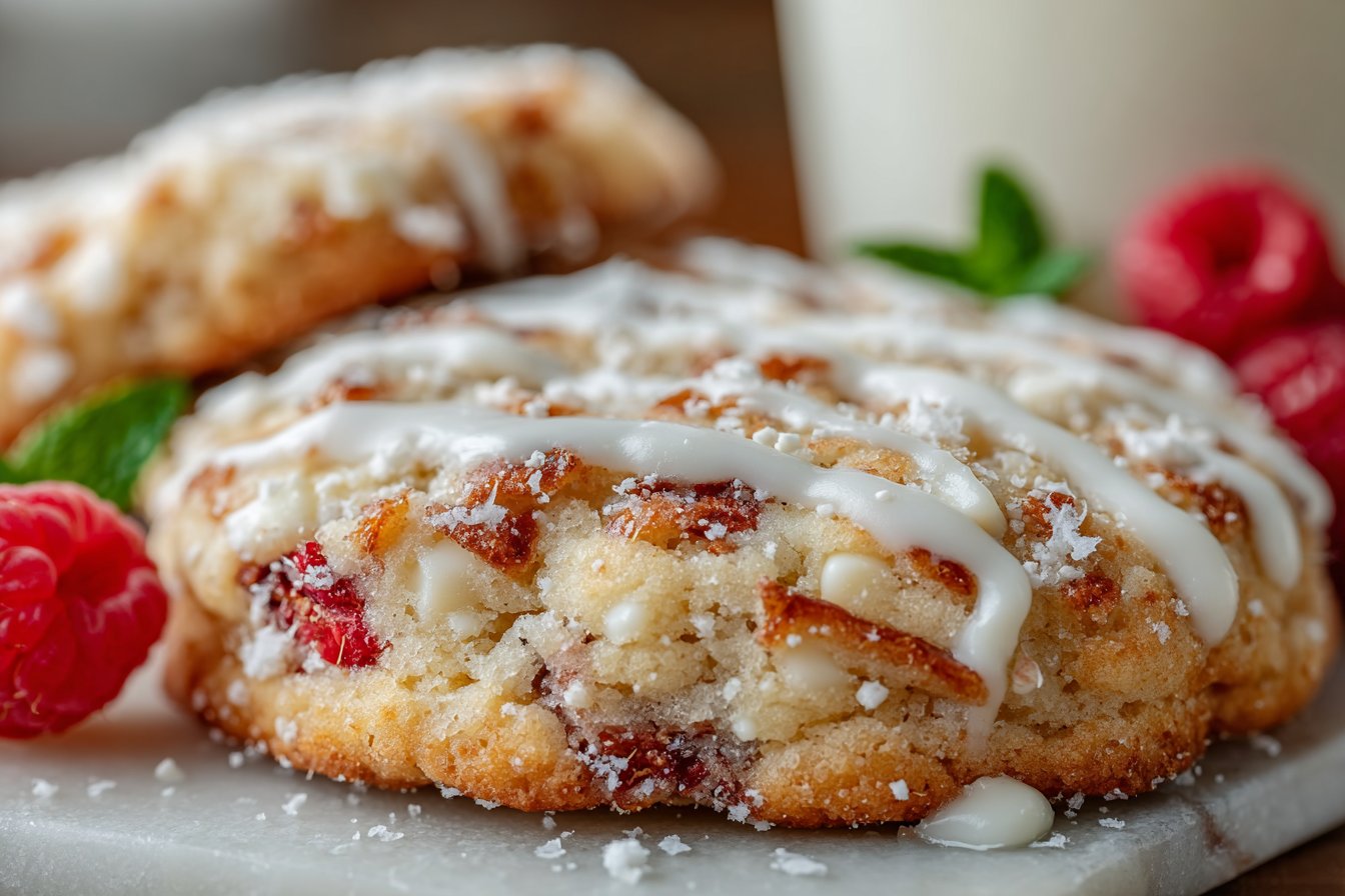 Délicieuses Cookies Framboises et Chocolat Blanc: Un Plaisir Gourmand