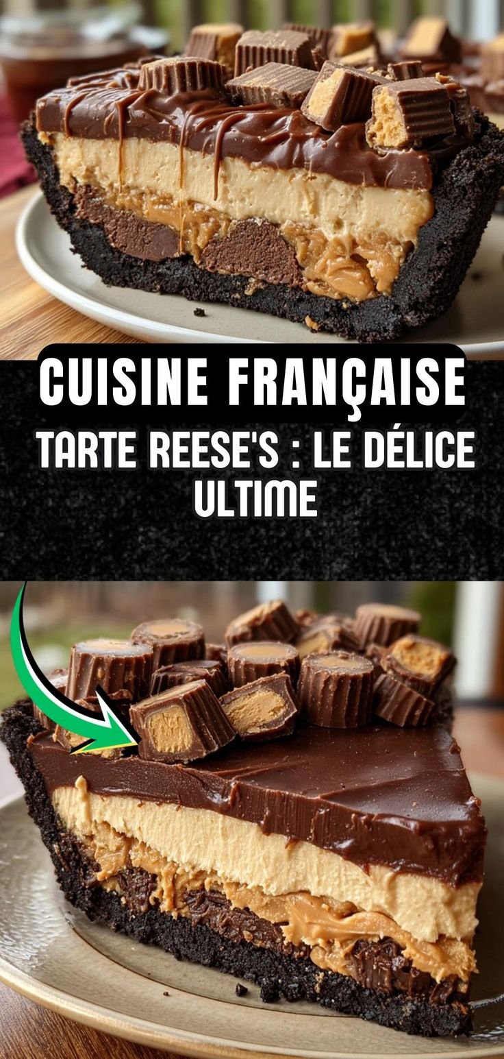 Giant Peanut Butter Pie Inspired by Reese's