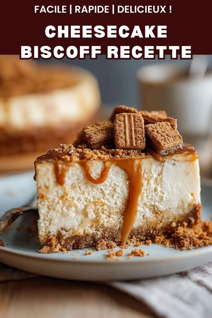 Gâteau au fromage Biscoff