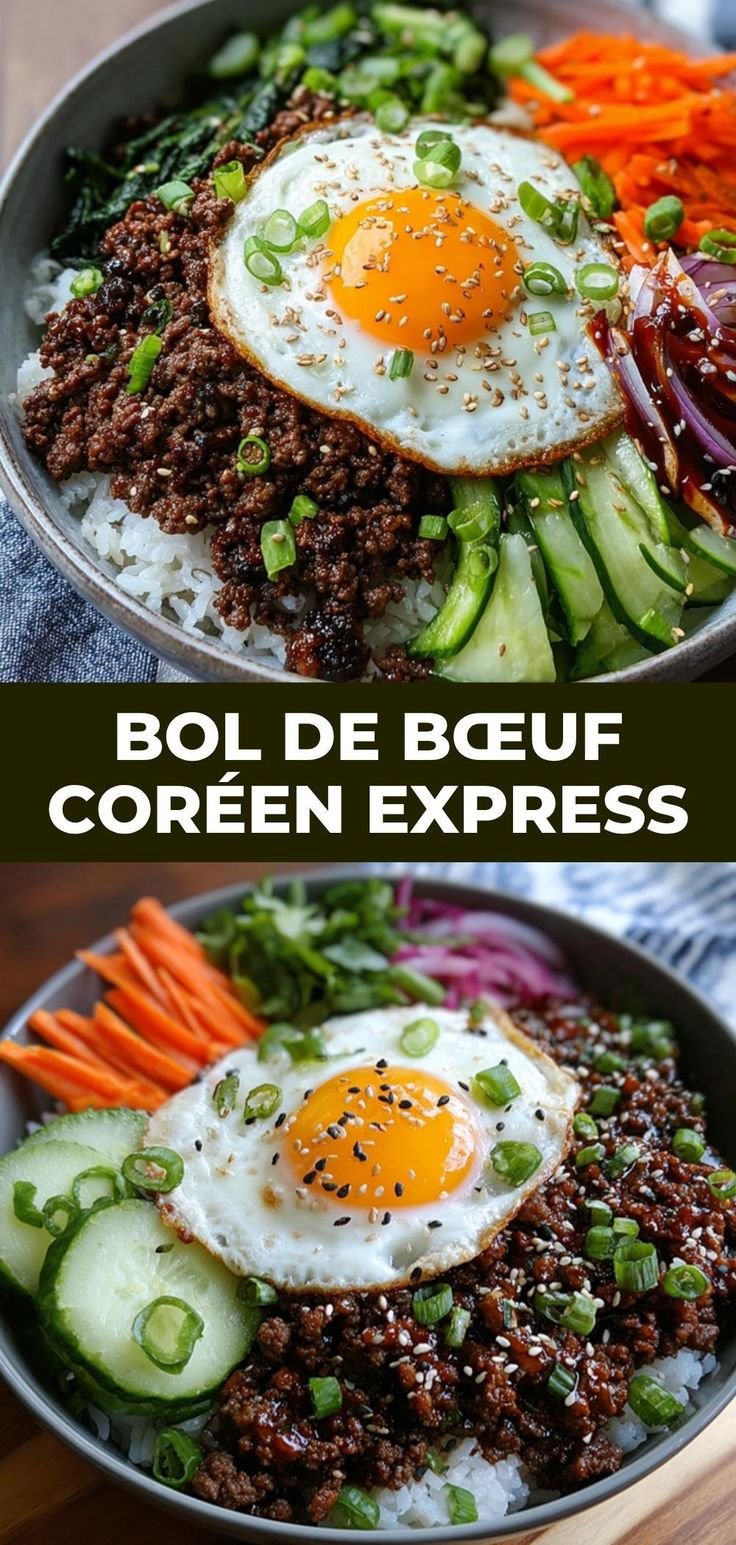 Bol de bœuf haché coréen