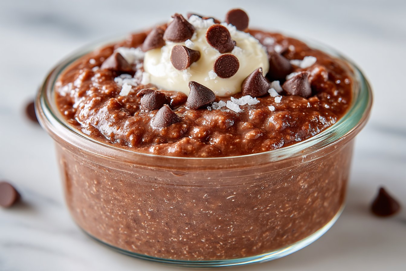 Pâte à brownie comestible saine