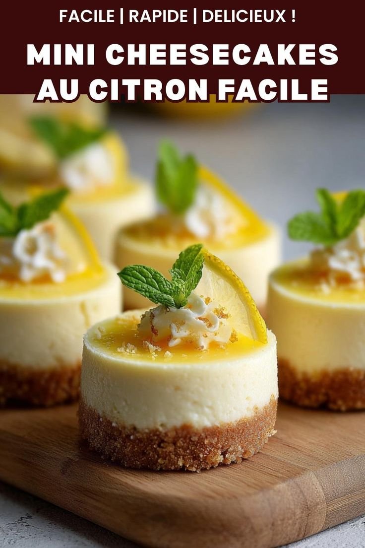 Mini Cheesecakes au Citron