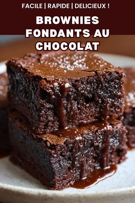 Brownies fondants au chocolat