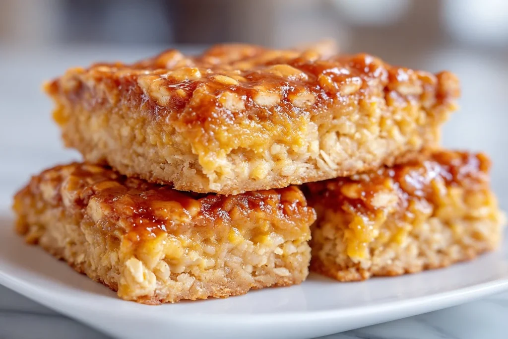 Barres d'avoine à la citrouille saines, idéales pour un en-cas nutritif.