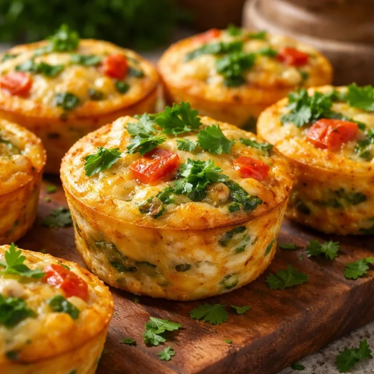 Bouchées d'œufs aux légumes et fromage, parfaites pour un apéritif sain