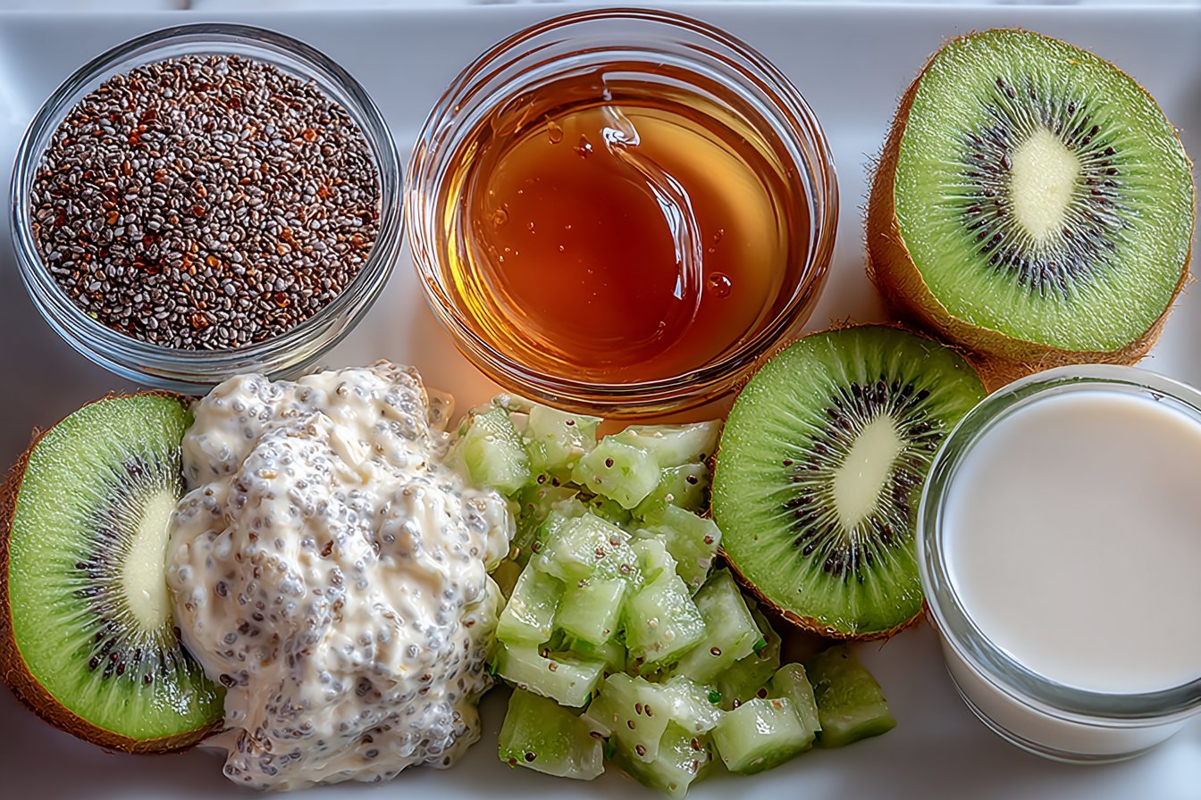 Pudding de chia au kiwi