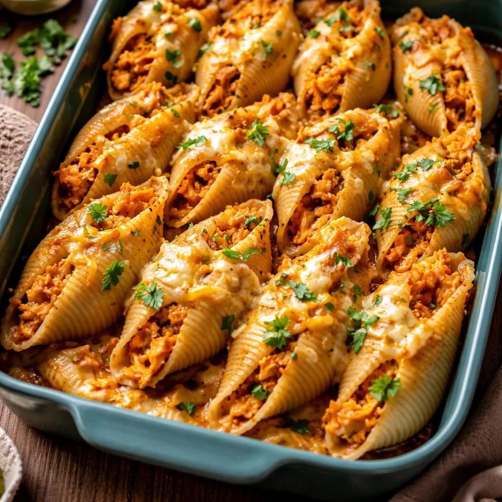 Recette de coquilles de poulet Buffalo épicées et délicieuses